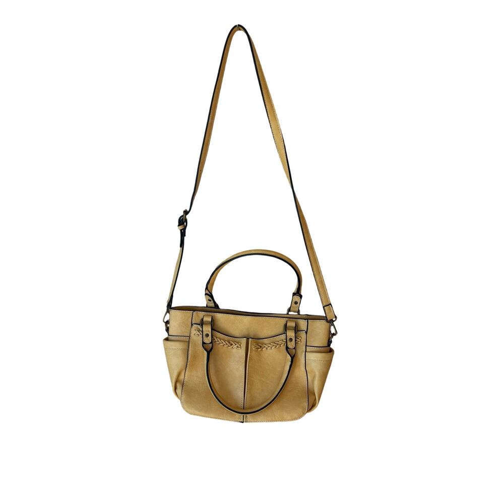 Simply Noelle Whipstitch Vintage yellow sunshine crossbody/top handle purse bag